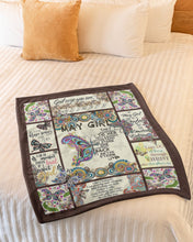 Load image into Gallery viewer, God Says You Are Special Gift For May Girl Fleece Blanket
