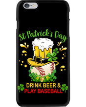 Load image into Gallery viewer, Baseball Drink Beer Day St Patrick's Day Gift For Baseball Lovers Phone case
