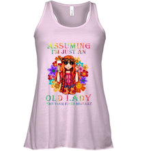 Load image into Gallery viewer, I Am Just An Old Lady Was Your First Mistake Hippie Ladies Flowy Tank
