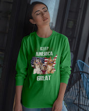 Load image into Gallery viewer, Keep America Great Yorkshire Terrier Gift For Dog Lovers Unisex Long Sleeve
