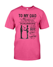 Load image into Gallery viewer, Giving For  Dad Let You Know You're Appreciated  Custom Design Guys Tee
