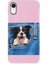 Load image into Gallery viewer, Border Collie In Denim Pocket Gift For Dog Lovers Phone case
