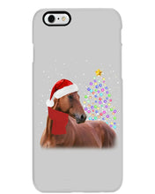 Load image into Gallery viewer, Cute Horse With Santa Hat Lovely Christmas Tree Gift For Horse Lovers Phone case
