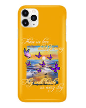 Load image into Gallery viewer, Butterfly Sunset On Beach Those We Love Don't Go Away Gift For Lover Phone case
