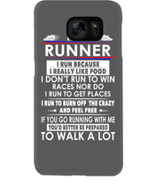 Load image into Gallery viewer, I Am A Runner I Run Because I Really Like Food Custom Design Phone case
