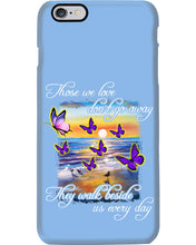 Load image into Gallery viewer, Butterfly Sunset On Beach Those We Love Don't Go Away Gift For Lover Phone case

