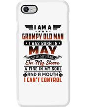 Load image into Gallery viewer, I'm A Grumpy Old Man I Was Born In May With My Heart Phone case
