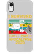 Load image into Gallery viewer, I Survived Toilet Paper Apocalupse 2020 Unique Custom Design Phone case
