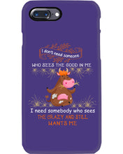Load image into Gallery viewer, Cow I Need Somebody Who Sees The Crazy And Still Wants Me Phone case
