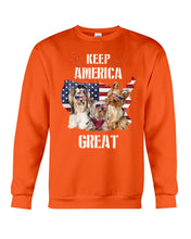 Load image into Gallery viewer, Keep America Great Yorkshire Terrier Gift For Dog Lovers Sweatshirt
