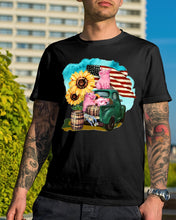 Load image into Gallery viewer, Black Phone Case With Pig Sunflower Gift For Pig Lovers Guys Tee
