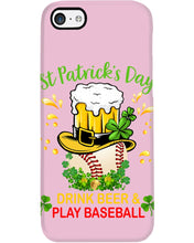 Load image into Gallery viewer, Baseball Drink Beer Day St Patrick's Day Gift For Baseball Lovers Phone case
