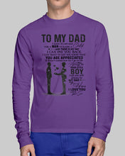 Load image into Gallery viewer, Giving For  Dad Let You Know You're Appreciated  Custom Design Unisex Long Sleeve
