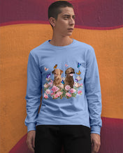 Load image into Gallery viewer, Gift For Dog LoversChesapeake Bay Retriever With Peonies Unisex Long Sleeve
