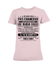 Load image into Gallery viewer, Je Suis Un Fils Chanceux Birthday Gift For Men Ladies Tee
