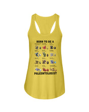 Load image into Gallery viewer, Born To Be Paleontologist Custom Design Gift For Kids Ladies Flowy Tank
