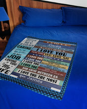 Load image into Gallery viewer, Caring For You Is My Job Custom Name Husband Gift For Wife James And Lucia Fleece Blanket
