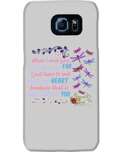 Load image into Gallery viewer, Butterflies When I Miss You I Just Have To Look Inside My Heart Gift For Lover Phone case
