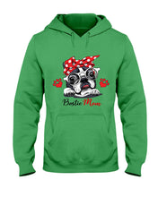 Load image into Gallery viewer, Boston Terrier With White Glasses Love Mom Gift For Dog Lovers Hoodie

