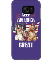 Load image into Gallery viewer, Keep America Great Yorkshire Terrier Gift For Dog Lovers Phone case
