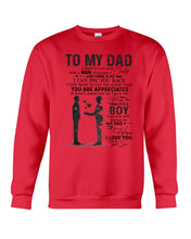 Load image into Gallery viewer, Giving For  Dad Let You Know You're Appreciated  Custom Design Sweatshirt
