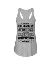 Load image into Gallery viewer, Je Suis Un Fils Chanceux Birthday Gift For Men Ladies Flowy Tank

