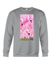 Load image into Gallery viewer, Beautiful Flamingo And Feather Gift For Flamingo Lovers Sweatshirt
