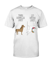 Load image into Gallery viewer, Funny Unicorn Difference Between Your Regular Aunt And My Dutch Aunt Guys Tee
