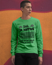 Load image into Gallery viewer, Cute Coffee Cup Shh I’m Napping Please Do Not Disturb Gift For Nurse Unisex Long Sleeve
