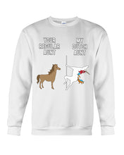 Load image into Gallery viewer, Funny Unicorn Difference Between Your Regular Aunt And My Dutch Aunt Sweatshirt
