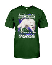 Load image into Gallery viewer, If You Kick Me When I Am Down You Better Pray Trending Guys Tee

