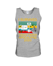 Load image into Gallery viewer, I Survived Toilet Paper Apocalupse 2020 Unique Custom Design Unisex Tank Top

