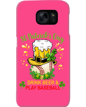 Load image into Gallery viewer, Baseball Drink Beer Day St Patrick's Day Gift For Baseball Lovers Phone case
