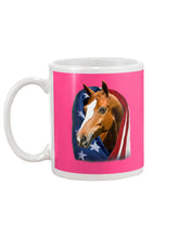 Load image into Gallery viewer, Horse Covered Into USA Flag Meaningful Gift For Men Mug
