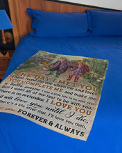 Load image into Gallery viewer, Garden Will Love You Until I Die Gift For Wife Fleece Blanket
