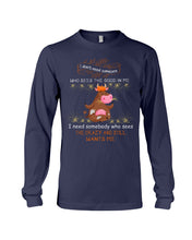 Load image into Gallery viewer, Cow I Need Somebody Who Sees The Crazy And Still Wants Me Unisex Long Sleeve
