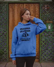 Load image into Gallery viewer, Grandma And Grandson A Bond That Can't Be Broken Custom Design Hoodie
