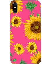 Load image into Gallery viewer, Black Phone Case With Sunflowers Great Gift For Mom Phone case
