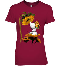 Load image into Gallery viewer, Elephant Sunflower Special Custom Design For Cute Girls Ladies Tee
