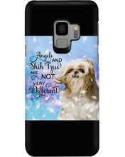 Load image into Gallery viewer, Angels And Shih Tzu Are Not Different Gift For Dog Lovers Phone case
