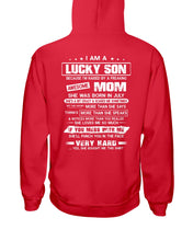 Load image into Gallery viewer, Gift For Son Who Raised By A Freaking Awesome July Mom She's A Bit Crazy Hoodie
