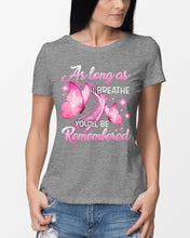Load image into Gallery viewer, As Long As I Breathe You'll Be Remembred Custom Gift For Family Ladies Tee
