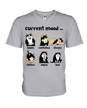 Load image into Gallery viewer, Current Black Cat's Mood Gift For Cat Lovers Guys V-Neck
