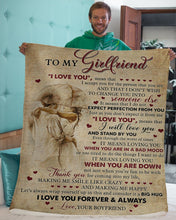 Load image into Gallery viewer, I Love You Mean That I Accept You Gift For Girlfriend Sherpa Blanket
