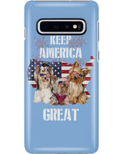 Load image into Gallery viewer, Keep America Great Yorkshire Terrier Gift For Dog Lovers Phone case
