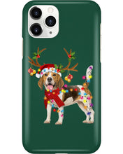 Load image into Gallery viewer, Beagle Gorgeous Reindeer Xmas Lights Gift For Dog Lovers Phone case
