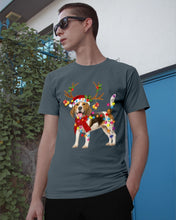 Load image into Gallery viewer, Beagle Gorgeous Reindeer Xmas Lights Gift For Dog Lovers Guys Tee
