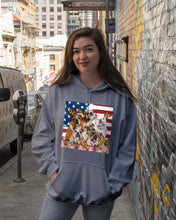 Load image into Gallery viewer, Bull Dogs USA Flag And Butterfly Pattern Gift For Dog Lovers Hoodie
