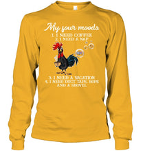 Load image into Gallery viewer, I Need Coffee A Nap A Vacation Duct Tape Hope And A Showel Unisex Long Sleeve
