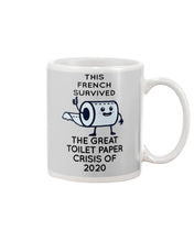 Load image into Gallery viewer, French Survived The Great Toilet Paper Crisis Of 2020 For Personalized Nation Gift Mug
